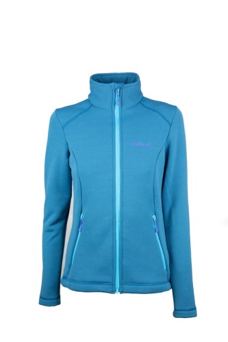 Bluza polarowa damska Polartec Power Stretch w kolorze niebieskim.