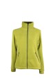 Bluza polarowa damska Polartec Thermal Pro w kolorze pistacja, z zamkami w kolorze grafitowym.