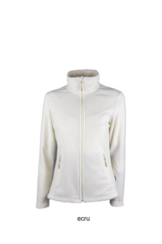 Cienka bluza polarowa damska w kolorze ecru.