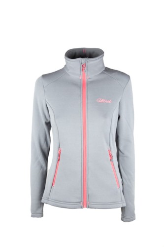 Bluza polarowa damska w kolorze popielatym.